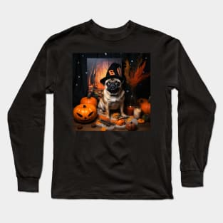 Fawn Pug Halloween Long Sleeve T-Shirt